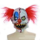 Máscara de palhaço, capa facial completa de látex, adereço de cosplay de Halloween