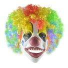 Máscara de palhaço, capa facial completa de látex, fantasia de festa de Halloween