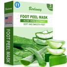 Máscara de peeling de pés Berlaney Aloe Vera para remoção de pele morta