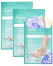 Máscara de peeling de pés DERMAL KOREA, pacote com 3 unidades, com aloe vera e colágeno