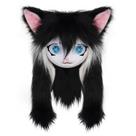 Máscara de pele de gato SMILETERNITY Animal Head preta e branca Máscara de pele de gato SMILETERNITY Animal Head preta e branca