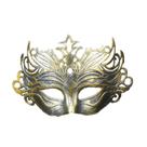 Máscara de plástico de meia face em estilo romano para cosplay de festas