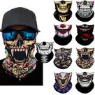 Máscara de polaina de pescoço Sidasion Skull+Clown Sun UV Protection