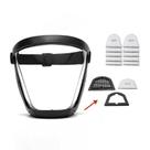 Máscara de Proteção Facial Transparente à Prova de Poeira com 10 Filtros PM 2,5