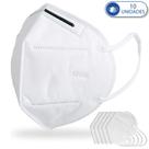Máscara De Proteção Hospitalar KN95 Com Clip Nasal C/10 Unid