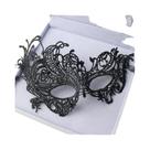 Máscara De Renda Preta Para Mulheres Com Bordados E Apliques Para Festas, Carnaval, Casamento E
