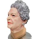 Máscara de resina Queen Elizabethan Cosplay realista com coroa