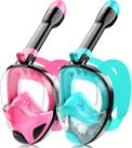 Máscara de snorkel facial completa Hydroview para adultos adolescentes preta verde+preta rosa
