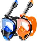 Máscara de snorkel Hydroview Full Face para adultos e adolescentes azul escuro