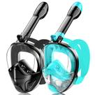 Máscara de snorkel Hydroview Full Face para adultos e adolescentes preta e verde