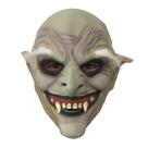Máscara de sobrancelha branca Old Demon Latex Horror Capa facial completa
