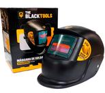 Máscara De Solda Escurecimento Automatico Profissional Cor Preto Liso The Black Tools
