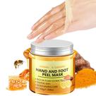 Máscara de Tratamento para Pele Grospe Esfoliante para Mãos e Pés com Cúrcuma 50g
