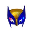 Máscara de Wolverine iluminada por LED para cosplay infantil e Halloween