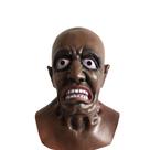 Máscara de zumbi, resina facial assustadora com língua comprida, unissex