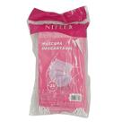 Mascara descartavel ntflex 1955 elastico rosa 025un