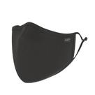 Máscara facial AIR+ reutilizável em várias camadas, lavável, preta, grande