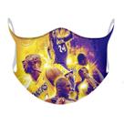 Máscara facial Anime Kobe Bryant com cobertura bucal de algodão 32x11,8cm