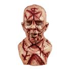 Máscara facial assustadora com cicatrizes e látex para adultos com tema de terror de Halloween