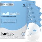 Máscara Facial Baebody Snail Mucin Anti-Idade - 6 Unidades