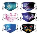 Máscara facial, borboleta, decorada com strass, conjunto reutilizável, 6 unidades Máscara facial, borboleta, decorada com strass, conjunto reutilizável, 6 unidades