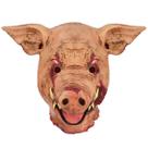 Máscara facial completa de látex com capacete Bullets of Justices Pig