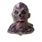 Máscara facial completa de resina Zombie Horror com língua 30x40cm