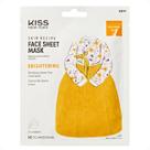 Máscara Facial Coreana Kiss Ny Face Sheet Mask Brightening Iluminadora Kkf01