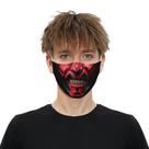 Máscara facial de algodão respirável com estampa de caveira de Halloween