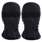 Máscara facial de esqui à prova de vento Balaclava Ohequbao, aquecedor de pescoço, preta