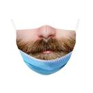 Máscara facial de Halloween, simulação de paródia, respirável, reutilizável