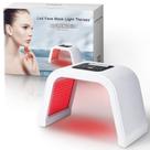 Máscara facial de terapia de luz vermelha SJFEHLLD Terapia LED de 7 cores