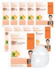 Máscara Facial DERMAL Apricot Collagen Essence - Pacote com 10 Unidades