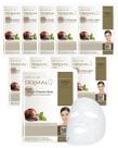 Máscara facial DERMAL Snail Collagen Essence, 23 ml, pacote com 10