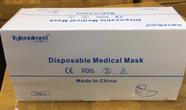 Máscara facial descartável Goffdey 50 unidades de filtro de segurança de 3 camadas