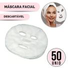 Mascara Facial Descartável Hidratação Limpeza Pele Pcte 50 Unidades PEGWEB