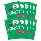 Máscara facial FACETORY LET'S TALK VITALITY FIRMING Pomegranate, pacote com 10