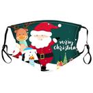 Máscara facial Feliz Natal Papai Noel de algodão respirável
