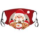 Máscara facial Feliz Natal, respirável, de algodão reutilizável Máscara facial Feliz Natal, respirável, de algodão reutilizável