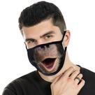 Máscara facial, impressão 3D, simulação, macaco, reutilizável, lavável