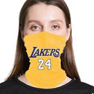 Máscara facial Kobes Bryants 24 NBA 3D Print Reutilizável Lavável