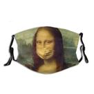 Máscara facial Mona Lisa Digital Print Respirável Reutilizável