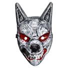 Máscara facial, resina de lobo, cosplay de animais, fantasia de Halloween