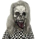 Máscara facial Scary Ghost Demon Skull com língua Cosplay de Halloween