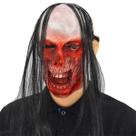 Máscara Feminina Ghost Latex para rosto inteiro com cabelo comprido 200g