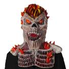 Máscara Flaming Skull Halloween Ghost Rider de látex tamanho adulto Máscara Flaming Skull Halloween Ghost Rider de látex tamanho adulto