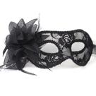 Máscara floral decorativa, cosplay, renda, meia face, Halloween