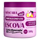 Máscara Fortalecimento Cabelos Com Escova Progressiva Gota Dourada 500g
