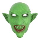 Máscara Goblin Horror Full Face Latex Green para Halloween