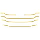 Máscara Grade Para MB Actros Mega Space Dourado Conjunto Máscara Grade Para MB Actros Mega Space Dourado Conjunto